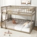 thumbnail image 3 of Solid Pine & MDF Detachable Bunk Bed Frame, Guard Rails & Wood Slat Support, No Box Spring Needed, Easy Assembly, 3 of 18