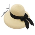 thumbnail image 2 of Sombrero de paja con protección solar para niños, gorro de sombrilla para vacaciones en la playa, para verano, pantalla de lámpara, gorro, gorro, 2 of 5