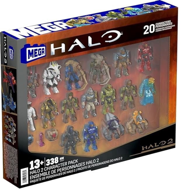 Mega Construx Mini Figures Halo Character Pack 20-Piece Pack 2-inch