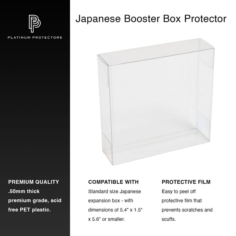 booster box dimensions pokemon Acrylic Booster Box Display for Pokmon - ACD Distribution