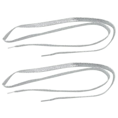 black and silver shoelaces