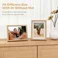 thumbnail image 5 of Axeman 6x8 Solid Wood Picture Frame with Mat for 5x7 Photos, Oak, 5 of 9