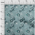 thumbnail image 2 of oneOone Cotton Jersey Dusty Blue Fabric Floral Dress Material Fabric Print Fabric By The Yard 58 Inch Wide-MN, 2 of 6
