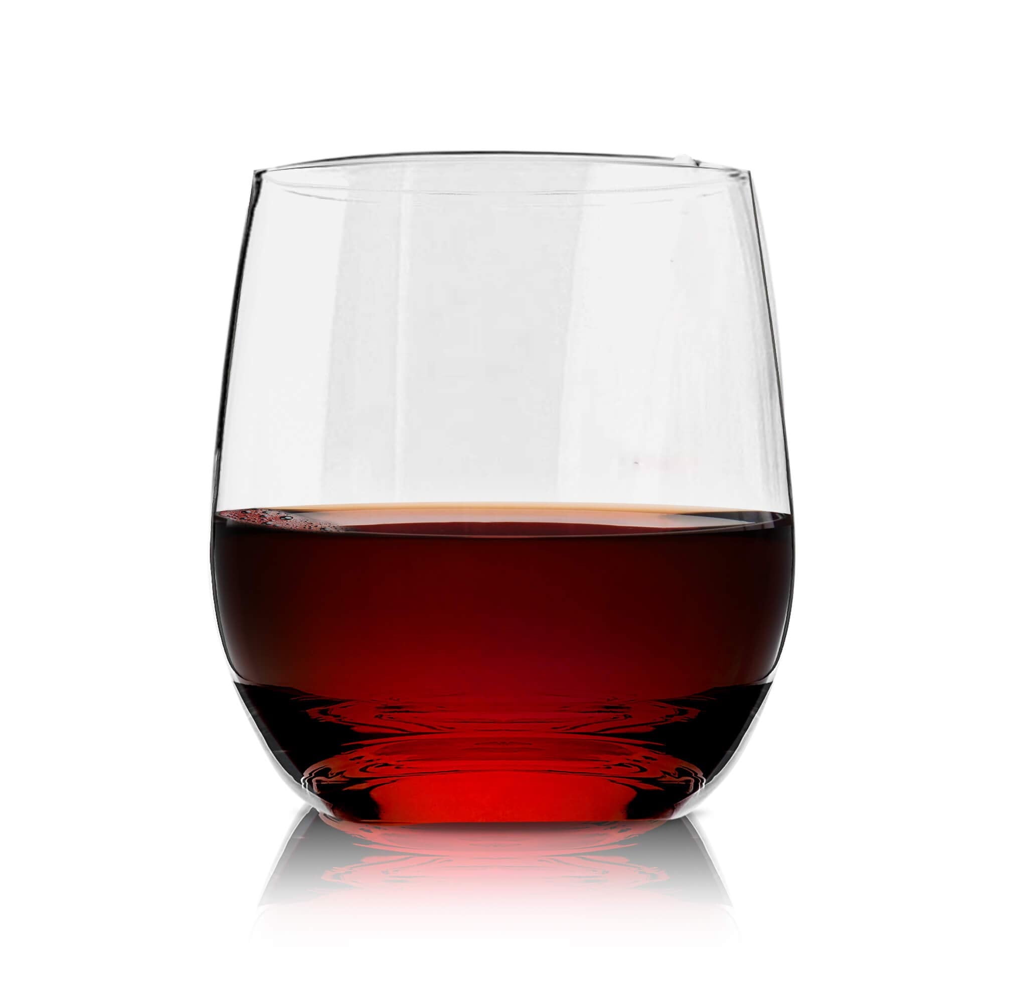 Vivocci Unbreakable Plastic Stemless Wine Glasses 12. 5 oz | 100% Tritan Heavy Base | Shatterproof Glassware | Ideal for Cocktails & Scotch 
