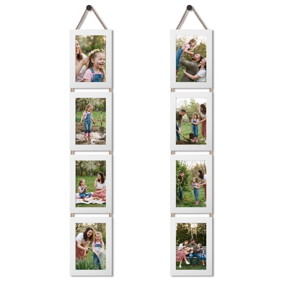 4x6 Collage Picture Frame Set of 2, White