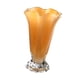 thumbnail image 4 of Jarrón de vidrio con pétalos, maceta decorativa para el hogar, elegante arreglo floral. Amarillo, 4 of 9