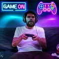 HEQUSIGNS 2Pcs Gaming Neon Sign, Game On Neon Sign for Game Room Decor