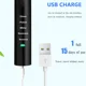 thumbnail image 5 of Cepillo de dientes eléctrico ultrasónico potente, recargable por USB, lavable, blanqueador electrónico, J110, 5 of 5