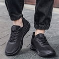 thumbnail image 2 of NOKIO Men's Running Shoes Non-S𝗅ip Walking Sneakers Lightweight Wide Width Workout Shoes 𝖫a𝖼e Up Casual Sports Shoes Breathable Mesh Outdoor Athlet𝗂c Shoes for Back to College, 2 of 7