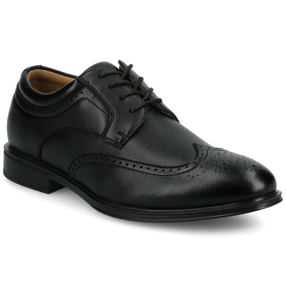 Vance Mens Cormac Comfort Wingtip Flexible Oxford Dress Shoe, Widths Available