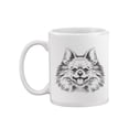 thumbnail image 1 of Pomeranian Sketch Design Mug  -Image by Shutterstock,, 1 of 4