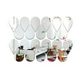 thumbnail image 2 of 88/44pcs Waterdrop Mirror Acrylic Wall Sticker Removable Acrylic Mirror Wall Stickers 3D Raindrop DIY Wall Decals Mural Art Background Decor For Living Room Bathroom Home Office Classroom, 2 of 2