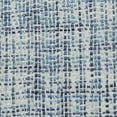 thumbnail image 3 of Square Fabric Throw Pillow with Hand Woven Pattern, Blue and White- Saltoro Sherpi, 3 of 5