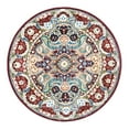 thumbnail image 3 of Unique Loom Narenj Collection Area Rug - Glasgow (5' 3" Round Burgundy/Blue), 3 of 7