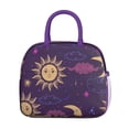 thumbnail image 2 of Lunch Bag Lunch Box for Women Reusable Insulated Lunch Bags,Water-Resistant Starry Night Sky Moon and Stars Zodiac Constellation Cooler Lunch Tote Bag, Large Capacity for Work Travel Picnic, 2 of 6