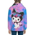 thumbnail image 7 of Sanrio Kuromi Kids' Hoodie 3d Print Sweatshirt Soft Pullover Hooded With Big Pockets Fans Gifts For Boys Or Girls X-Large, 7 of 7