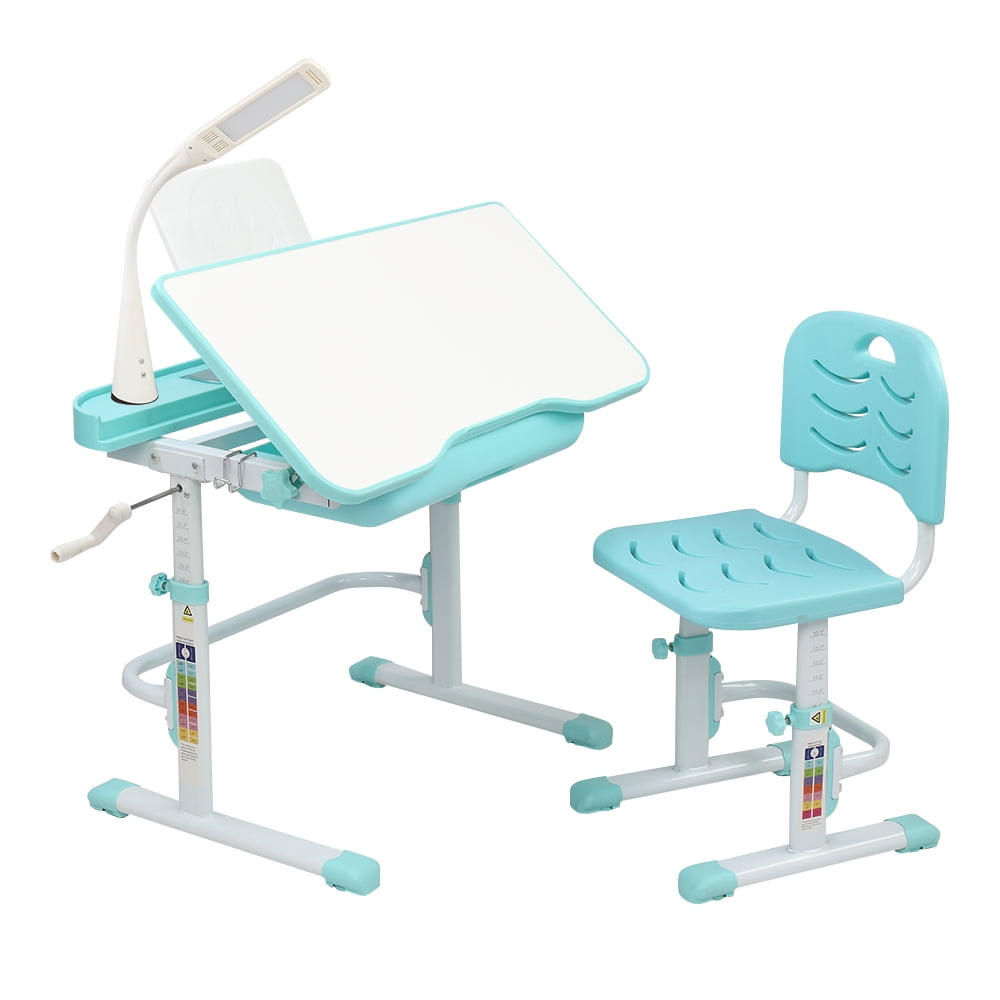 UWRNite Children's Study Table and Chairs Set, 80CM Handcranked
