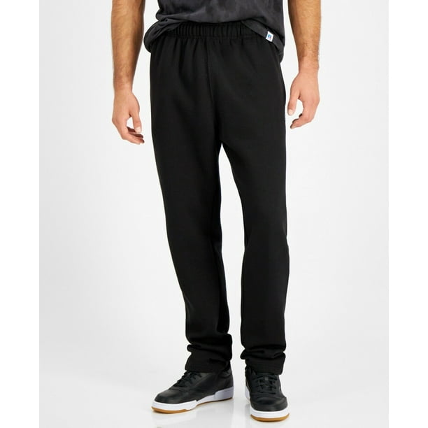Russell Athletic Men's Open Bottom Fleece Pants in Black-Medium ...