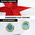 thumbnail image 4 of G128 Flag Pole 5 FT White Tangle Free & Chicago Flag 2x3 FT Combo Embroidered 300D Polyester, 4 of 9