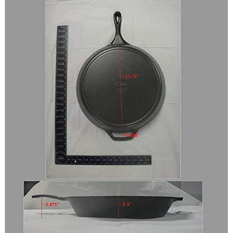 Lodge Cast Iron 14.15-in Cast Iron Skillet Set with Lid in the