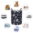 thumbnail image 6 of Daiia Retro Flower Round Laundry Basket with Handles Thickened Waterproof Circular hamper,Dirty Clothes Storage Basket for Bedroom,Bathroom,College Dorm-Small, 6 of 8