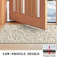 thumbnail image 3 of Beige Leaves Crystal Velvet Nonslip Floor Mat, Entryway Doormat Durable Low-Profile Mat Home Decor, Rug Washable Kitchen Bathroom Laundry Bedroom Living Room Doormats 30x17in, 3 of 7