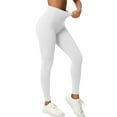 thumbnail image 7 of ZHYou Workout Leggings for Women Tummy Control Kintted Butt Lifting Yoga Pants Seamless Compression Yoga Pants,White,Size 3XL, 7 of 7