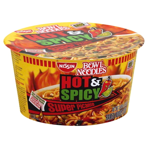 Nissin Hot & Spicy Ramen Noodle Soup Blazing Hot