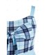 thumbnail image 3 of Tamaño más bowknot camisas a cuadros sin mangas de empalme Rosegal Camisetas sin mangas de talla grande, 3 of 5