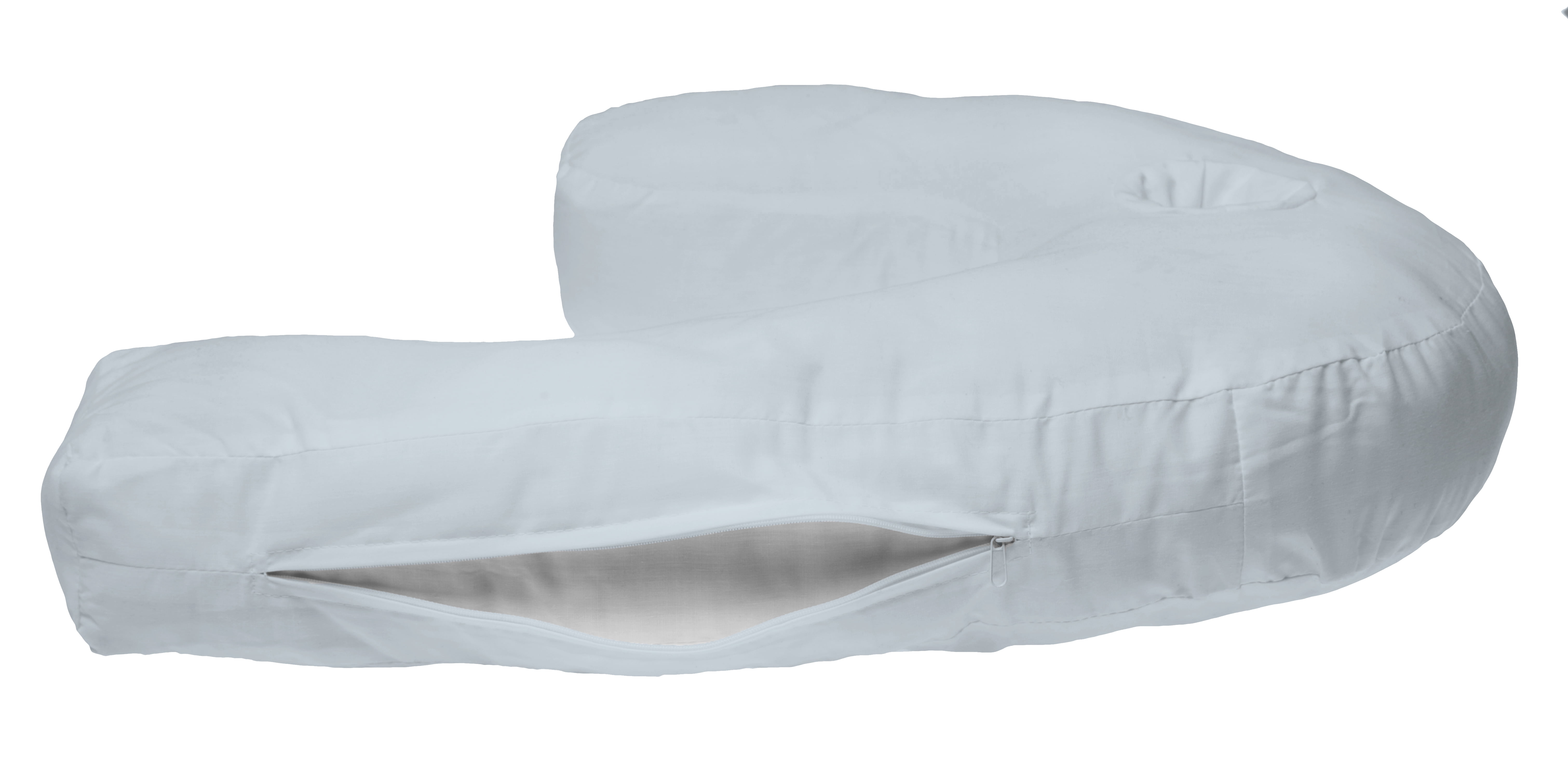Deluxe Comfort Cover for Stress Free Side Sleeper Pillow – Hypoallergenic – Soft Stain-Resistant – 50% Polyester/25% Rayon/25% Cotton – Pillow Cover, Blue