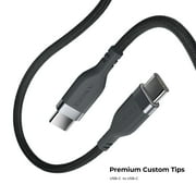 Liquipel Powertek Premium Braided USB-C to USB-C Cable - Black