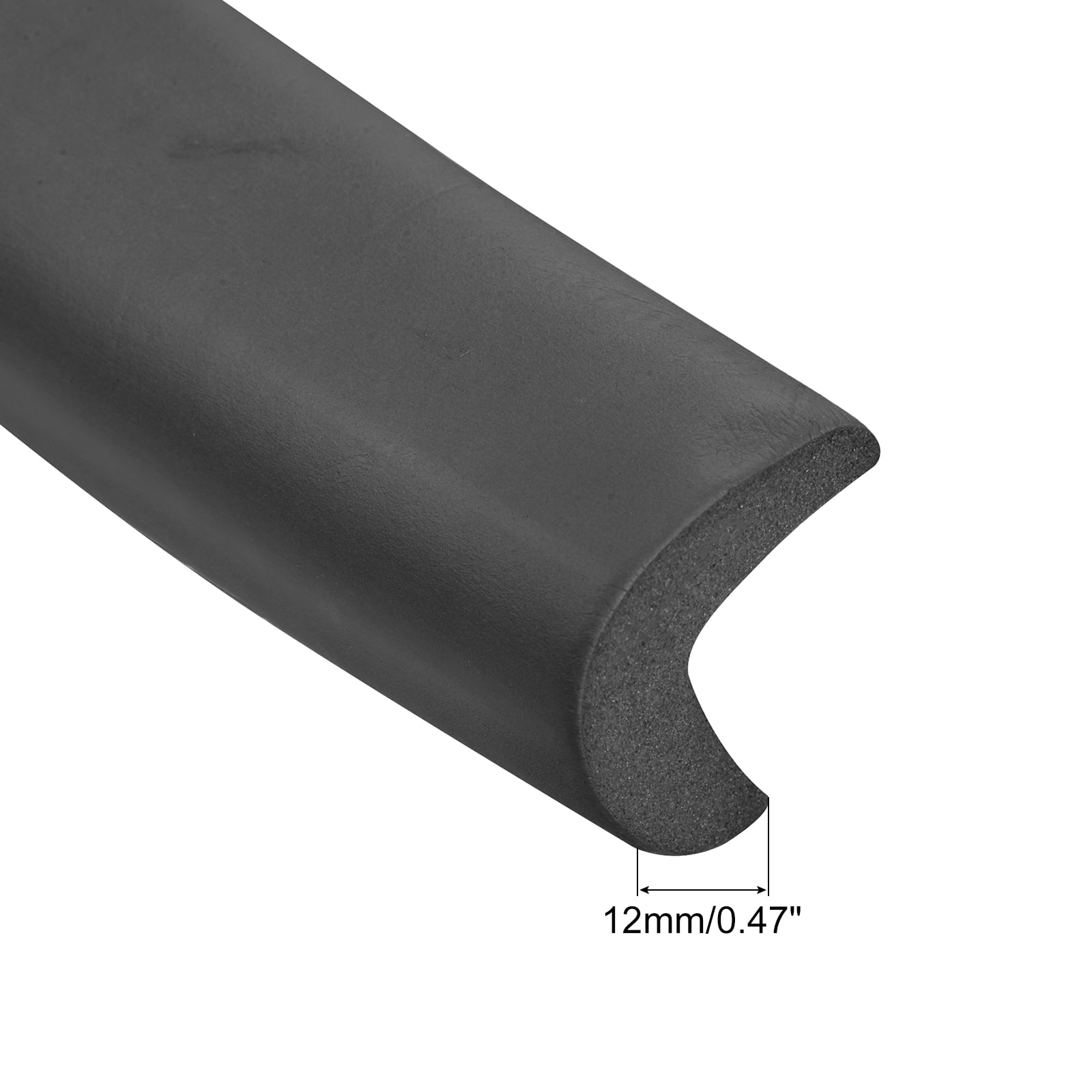Uxcell Corner Guards Protectors 6.56ft(2M), Pack Foam Bumper L Shape, Black