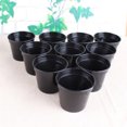 thumbnail image 4 of 10PCS Black Plastic Succulent Pot Thickening Basin Succulent Bulb Deepen Scrub Flower Round Pot Garden Accessories, 4 of 5