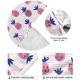 thumbnail image 2 of FMSHPON Pink Pineapple Xmas Christmas Tree Skirt Stand Mat for Holiday Party Decoration Indoor Outdoor 48 inches, 2 of 6