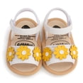 thumbnail image 6 of Uccdo Infant Baby Girls Summer Flower Sandals Flats Newborn Soft Sole First Walker Dress Shoes 0-18M, 6 of 8