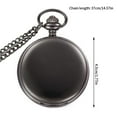 thumbnail image 2 of Duety Vintage Pocket Watch,Quartz Pocket Watch with Chain Classic Mechanical Movement,Smooth Silver Steel Men Watch Hand Winding Pocket Watch, 2 of 7
