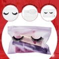 thumbnail image 3 of 100 Piezas de Bolsas de Cuidado Posterior de PestañAs Bolsas de Maquillaje de PestañAs Bolsa de CosméTicos de PestañAs VacíAs Estuches de Maquillaje de Viaje Blanco, 3 of 5