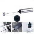 thumbnail image 2 of GETAJGHSD 1 Set of USB Electric Milk Frother Stainless Steel Stirring for Coffee Indoor Use Home Users, 2 of 8