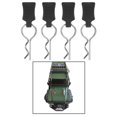 thumbnail image 3 of 4x Clips para el cuerpo Pasadores 1/8 1/5 Car Hobby Ensamblaje de bricolaje Negro perfke Clips de cuerpo RC, 3 of 8