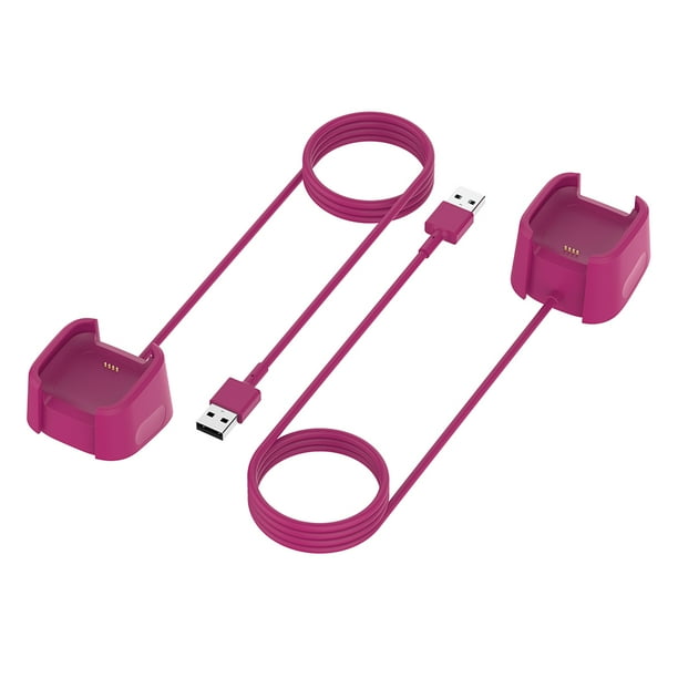 Convertidor Cable cargador USB para el cable de carga del reloj inteligente Fitbit Versa 2 purpura Likrtyny Para estrenar Bodega Aurrera en linea