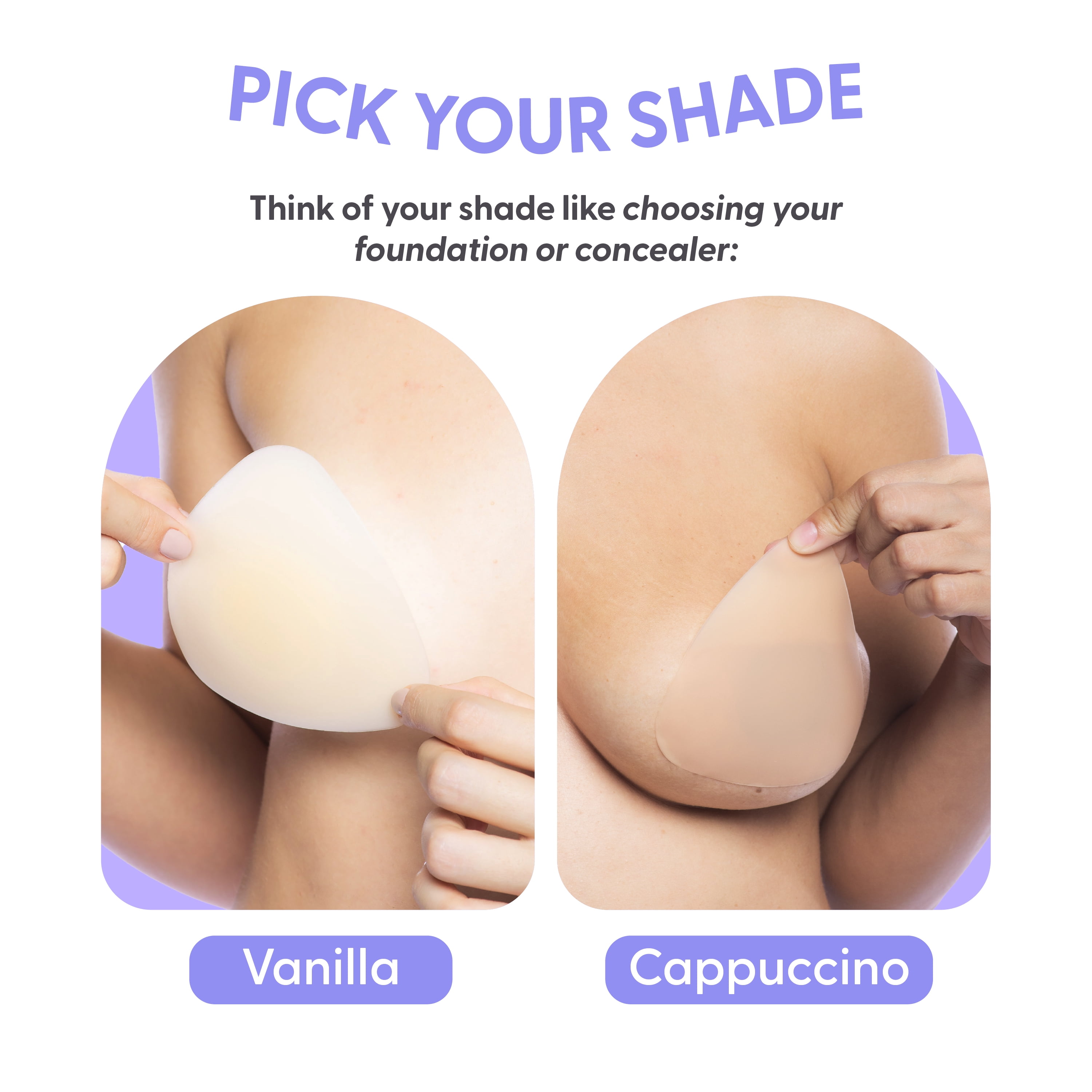 Nipskin Angle My Way Triangle Nipple Covers, Cappuccino