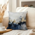 thumbnail image 3 of Ethan Taylor Landscape and Nature Throw Pillow Soft Cushion Cover 'Mountain Drift Mountains' Modern Pattern Decorative Square Accent Pillow Case, 20x20 Inches, Gold, Gray, 3 of 5