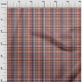 thumbnail image 2 of oneOone Viscose Chiffon Orange Fabric Madras Check Sewing Fabric By The Yard Printed Diy Clothing Sewing Supplies 42 Inches Wide, 2 of 4