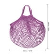 thumbnail image 2 of Uxcell Cotton Mesh Bag, 15x13.8" Reusable Mesh Net String Grocery Bags Organizer Dark Purple 2Pcs, 2 of 6
