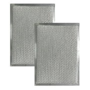 2-Pack Air Filter Factory 8 x 11 x 3/8 Range Hood Aluminum Grease Filters