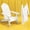 White, variant on Folding Adirondack Chair Plastic Weather Resistant, Outdoor Chair, Patio Chairs, Lawn Chair, Outside Funiture for Porch, Garden, Deck, Fire Pit, Patio Seating (1, Teak)