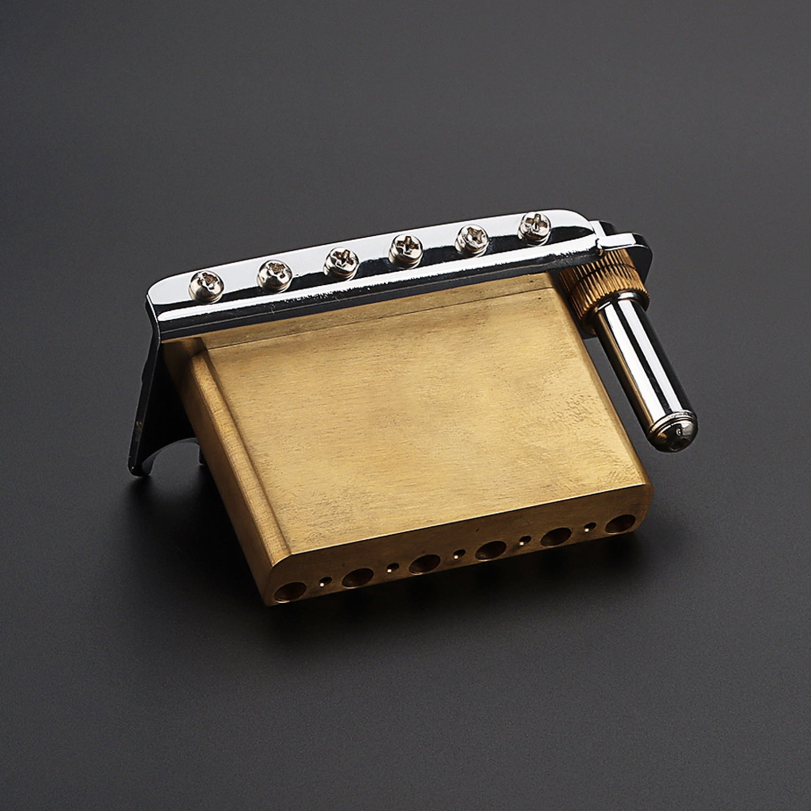 Guitar Tremolo Bridge Replacement 2-Point Electric Guitar Bridge with Solid Brass Block Electric Guitar Accessories
