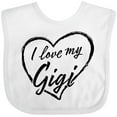 thumbnail image 3 of Inktastic I Love My Gigi in Black Chalk Heart Boys or Girls Baby Bib, 3 of 4