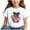 White, variant on Ahuyic Summer Toddler Solid Color T-Shirt,Kids Casual Top,Printed Pattern T-shirt With Short Sleeves For Children In The Back Of School Season Round Neck Half Sleeve Casual Versatile Top
