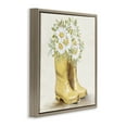 thumbnail image 4 of Stupell Industries Sunny Garden Boots Botanical & Floral Painting Brown Floater Framed Canvas Art Print Wall Art, 25 x 25, 4 of 10